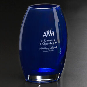 Cobalt Oval Vase, Large