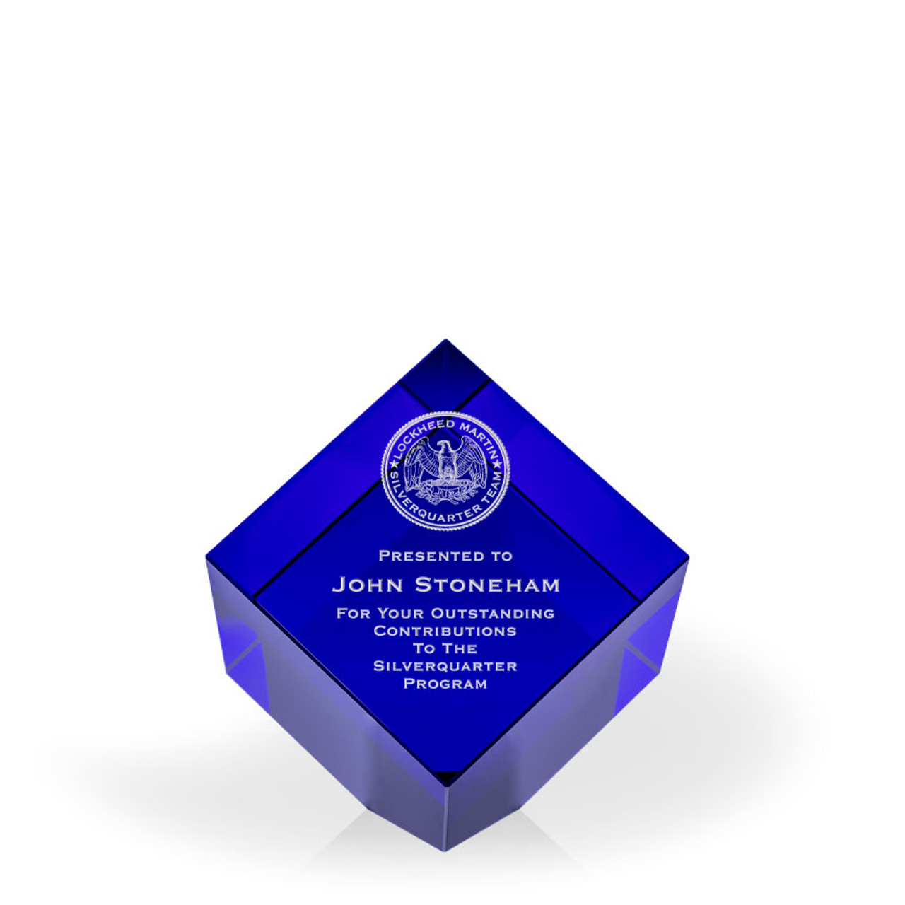 Savannah Blue Crystal Cube